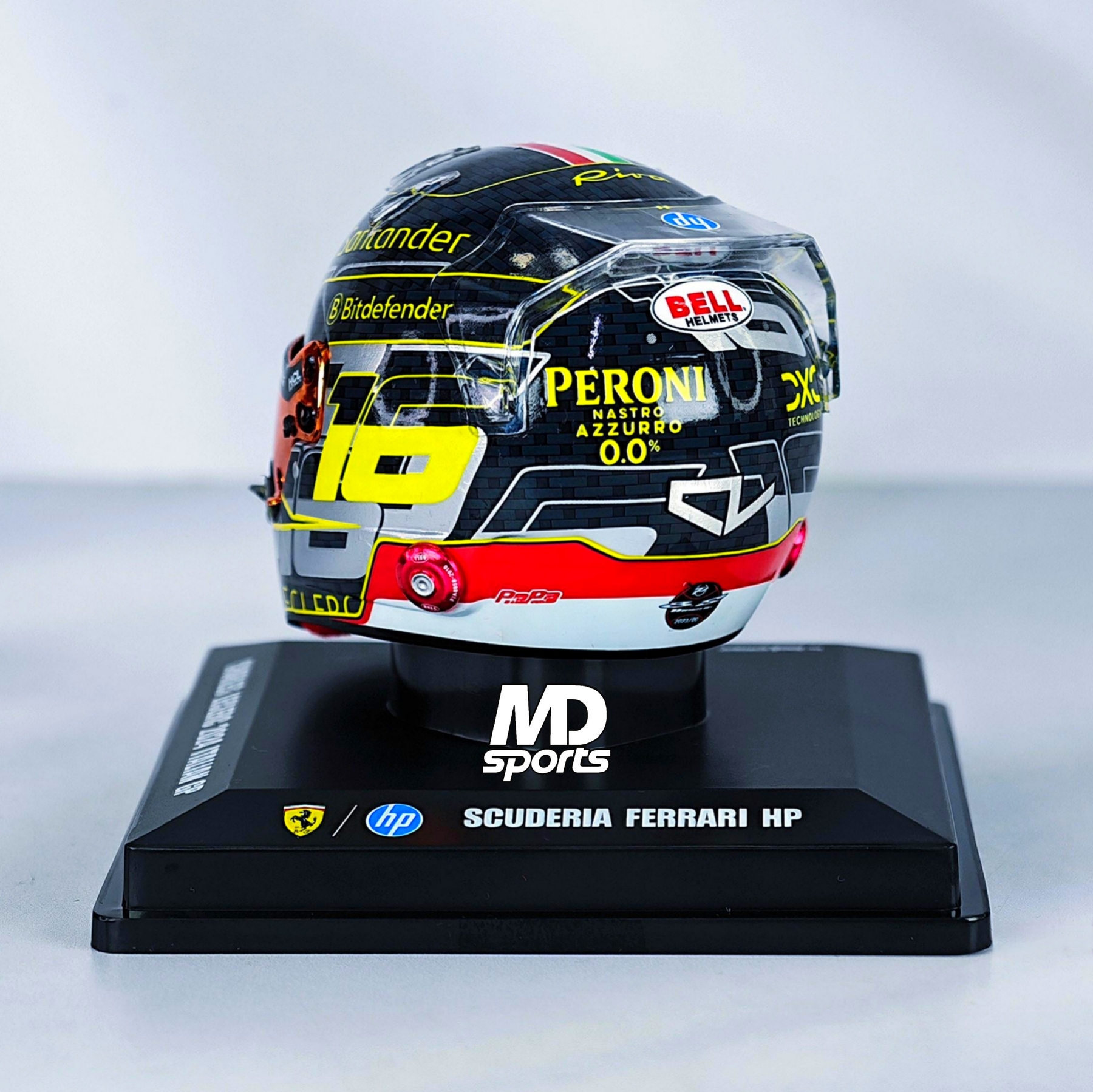 Casco Formula 1 Charles Leclerc Ferrari GP Monza 2024 Looksmart 1:5 - Imagen 3